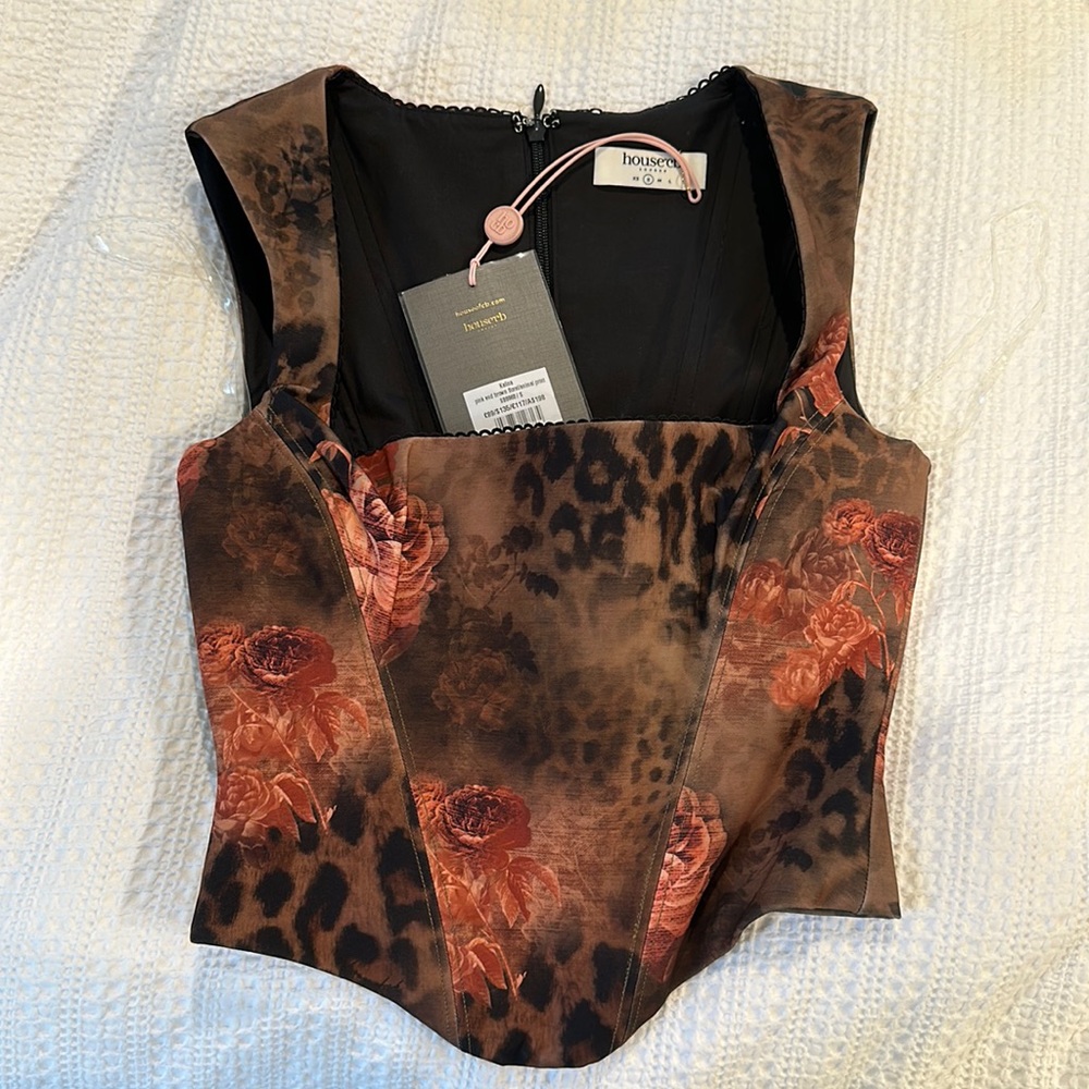Kalina floral printed corset
